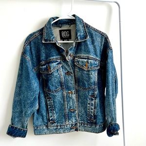Urban outfitters oversized denim jacket in dark wash
